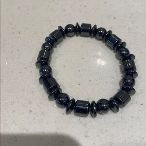 Black Beaded Hamatite Bracelet